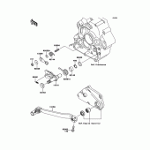 Схема узла: Переключатель передач для Kawasaki KLX250 KLX250