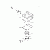 Схема узла: Цилиндр & Поршень для Kawasaki KLX300R