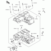 Схема вузла: Картер двигуна для Kawasaki ZR550 Zephyr