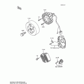 Схема вузла: Генератор для Kawasaki ZX600 Ninja 600R
