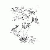 Схема вузла: Вихлопна система для Kawasaki KLZ1000 Versys 1000 LT