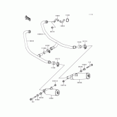 Схема вузла: Вихлопна система для Kawasaki EX500 GPZ500S