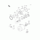 Схема вузла: Масляний насос для Kawasaki VN250 Eliminator 250V