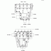 Схема узла: Болты картера двигателя для Kawasaki ZX600 Ninja ZX-6R