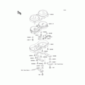 Схема вузла: Панель приладів для Kawasaki EJ650 W650