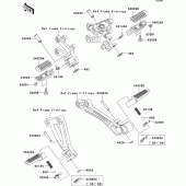 Схема вузла: Підніжки для Kawasaki ZX1200 Ninja ZX-12R