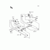 Схема вузла: Вихлопна система для Kawasaki EJ650 W650