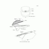 Схема узла: Наклейки (Зеленый) для Kawasaki KLX250 D-Tracker X