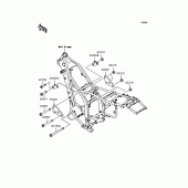 Схема узла: Крепление двигателя для Kawasaki KLX250 KLX250