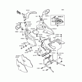 Схема узла: Обтекатель для Kawasaki ZR1200 ZRX1200S