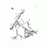 Схема вузла: Рама для Kawasaki VN1700 Vulcan 1700 Voyager ABS