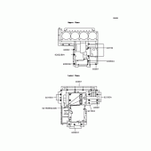 Схема узла: Болты картера двигателя для Kawasaki ZX1100 GPZ1100