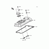 Схема вузла: Клапанна кришка для Kawasaki EX650 Ninja 650 ABS