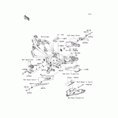 Схема узла: Крепление двигателя для Kawasaki ER400 ER-4N