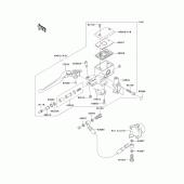 Схема вузла: Clutch master cylinder для Kawasaki VN1600 Vulcan 1600 Classic