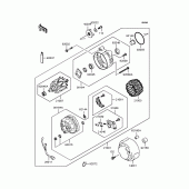 Схема вузла: Генератор для Kawasaki ZR1100 Zephyr 1100