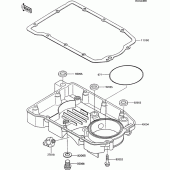 Схема вузла: Oil pan для Kawasaki ZX600 GPX600R