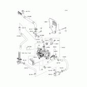 Схема вузла: Throttle для Kawasaki BJ250 Estrella