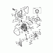 Схема вузла: Engine Cover(s) для Kawasaki EN650 Vulcan S Café ABS