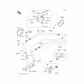 Схема узла: Руль & Пульт управления рулевой для Kawasaki VN900 Vulcan 900 Classic LT