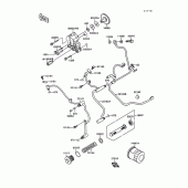 Схема вузла: Масляний насос & Масляний фільтр для Kawasaki VN1500 Vulcan 1500L