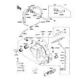 Схема узла: Air cleaner(1/2) для Kawasaki ZX750 Ninja ZX-7
