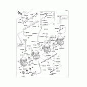 Схема вузла: Carburetor(1/2) для Kawasaki ZG1000 Concours