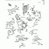 Схема вузла: Напівзбірний кістяк для Kawasaki KL650 KLR650