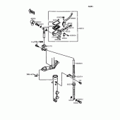 Схема вузла: Передній гальмівний циліндр для Kawasaki EL250 Eliminator 250LX