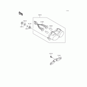 Схема вузла: Taillight(s) для Kawasaki ZX600 Ninja ZX-6R