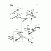 Схема вузла: Перемикач передач для Kawasaki ZG1000 Concours
