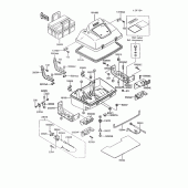 Схема вузла: Accessory(1/2)(trunk)(zg1200-b6/b7) для Kawasaki ZG1200 Voyager XII