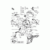 Схема вузла: Паливний бак для Kawasaki ZR800 Z800 ABS