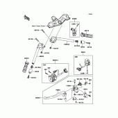 Схема узла: Руль & Пульт управления рулевой для Kawasaki ZX1000 Ninja ZX-10R