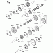 Схема узла: Трансмиссия для Kawasaki VN1700 VN1700 Classic Tourer ABS