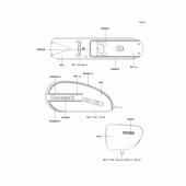 Схема вузла: Наклейки (A7FA) для Kawasaki EJ400 W400