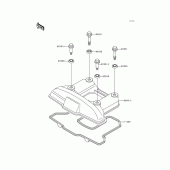 Схема узла: Клапанная крышка для Kawasaki KL650 KLR650