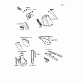 Схема вузла: Decals(ebony)(kmx125-b6) для Kawasaki KMX125