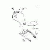 Схема вузла: Інформаційні наклейки для Kawasaki ER650 ER-6N