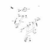 Схема узла: Подставка для Kawasaki EX250 Ninja 250