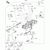 Схема узла: Throttle для Kawasaki ZR750 Z750R ABS