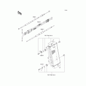Схема узла: Тросики для Kawasaki KX250/ KX252 KX250F
