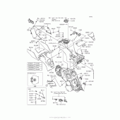 Схема узла: Топливный бак для Kawasaki ZX1400 Ninja ZX-14R