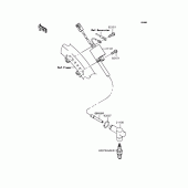 Схема узла: Катушка зажигания для Kawasaki KX125