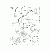 Схема вузла: Замок запалювання для Kawasaki EJ800 W800