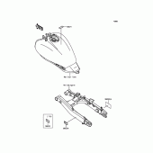 Схема вузла: Інформаційні наклейки для Kawasaki EN650 Vulcan S ABS SE