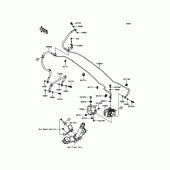 Схема вузла: Brake Piping для Kawasaki ZR800 Z800 ABS