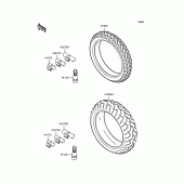 Схема узла: Шины для Kawasaki ZR750 Z750