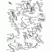 Схема вузла: Cowling lowers(1/3)(zg1000-a7) для Kawasaki ZG1000 1000GTR