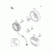 Схема вузла: Генератор для Kawasaki ZR250 Balius-II